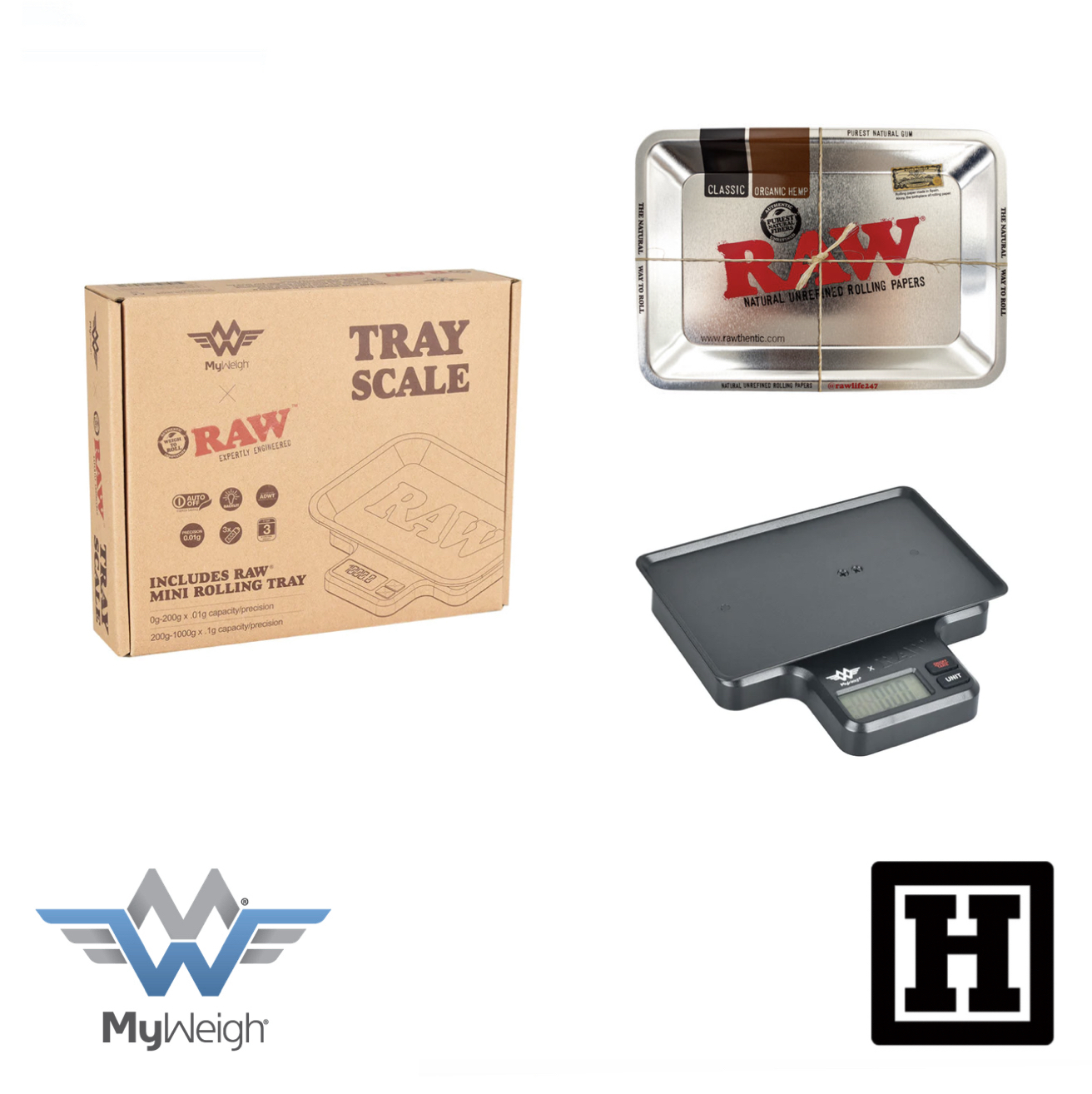 MyWeigh x RAW Tray Scale 專業型 電子秤「上限1000g」