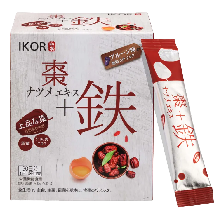IKOR 和漢氣巡棗鐵 顆粒食品 30袋/盒