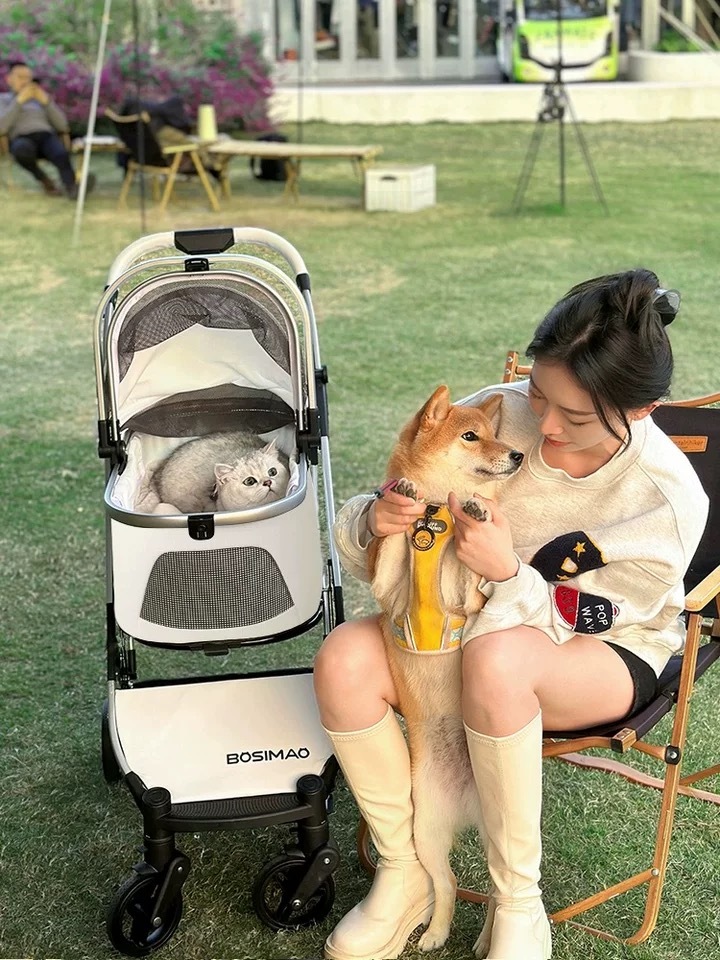 BOSIMAO 宠物推车分离式设计 承重达30斤