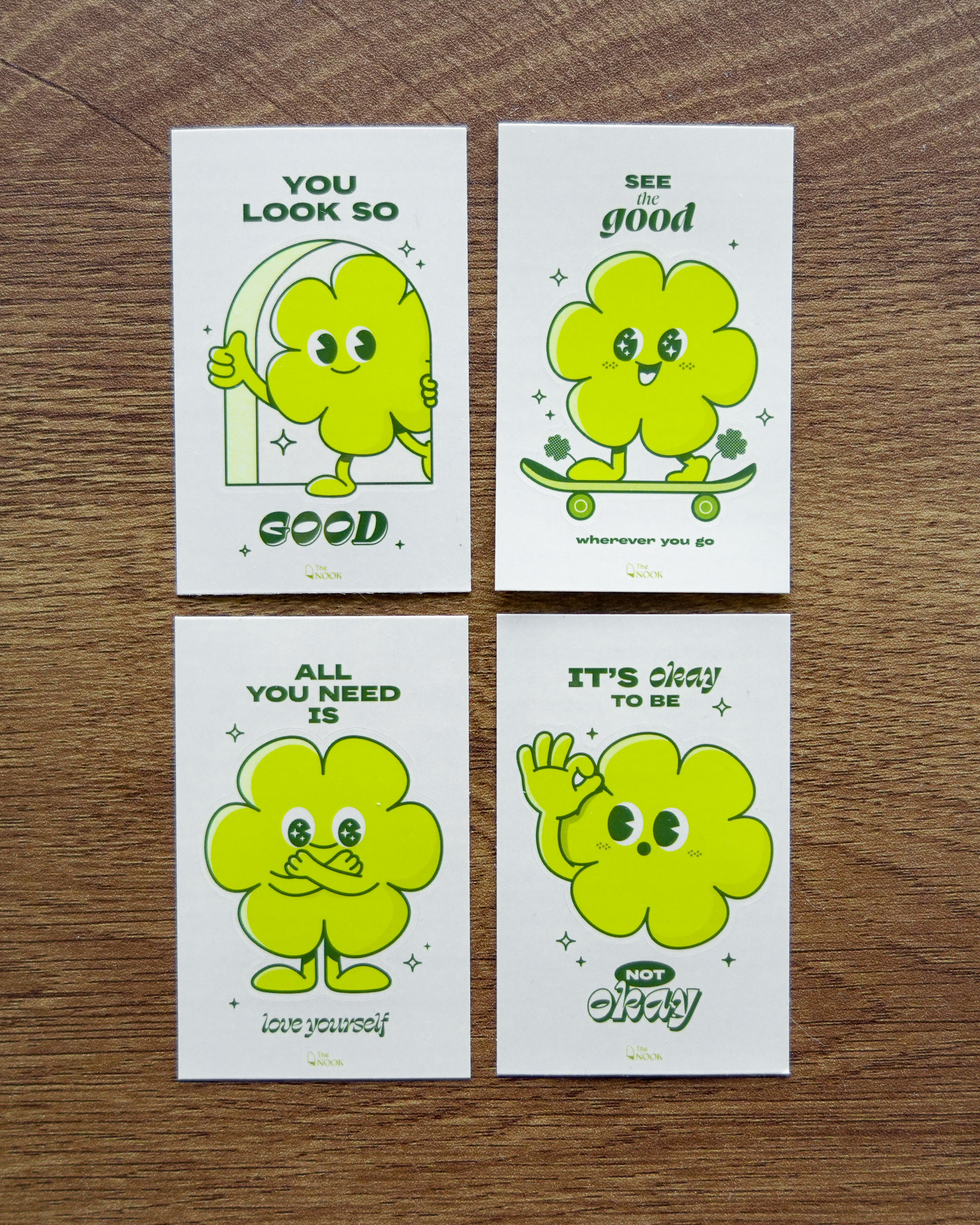 The NOOKER 防水亮面半斷貼紙