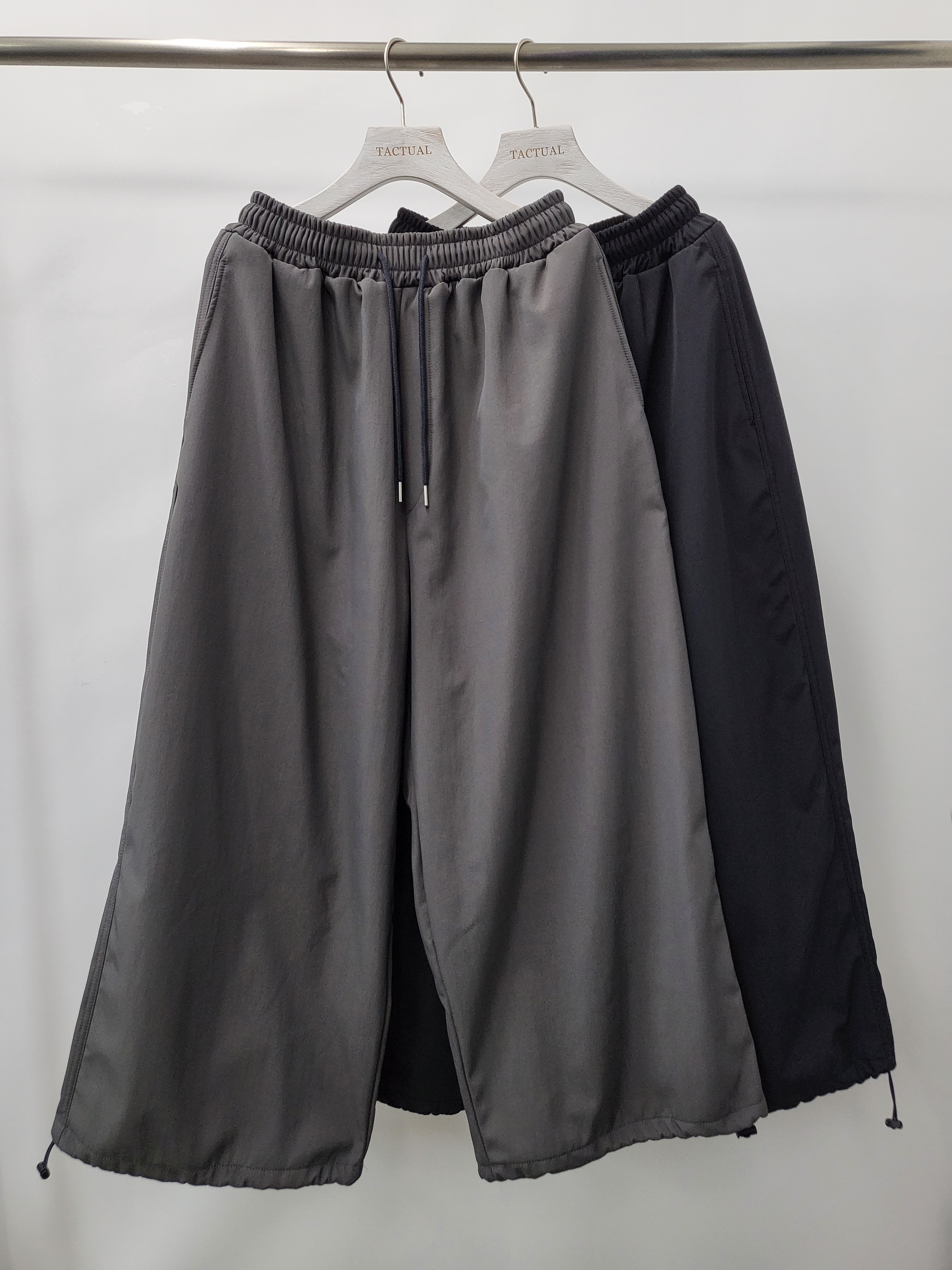 淨色可束腳鬆身褲(薄抓毛底) P2686