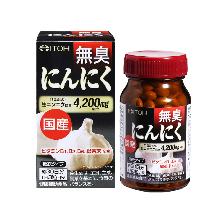 IKOR 日本國產無臭大蒜 糖衣錠狀食品 90粒/罐