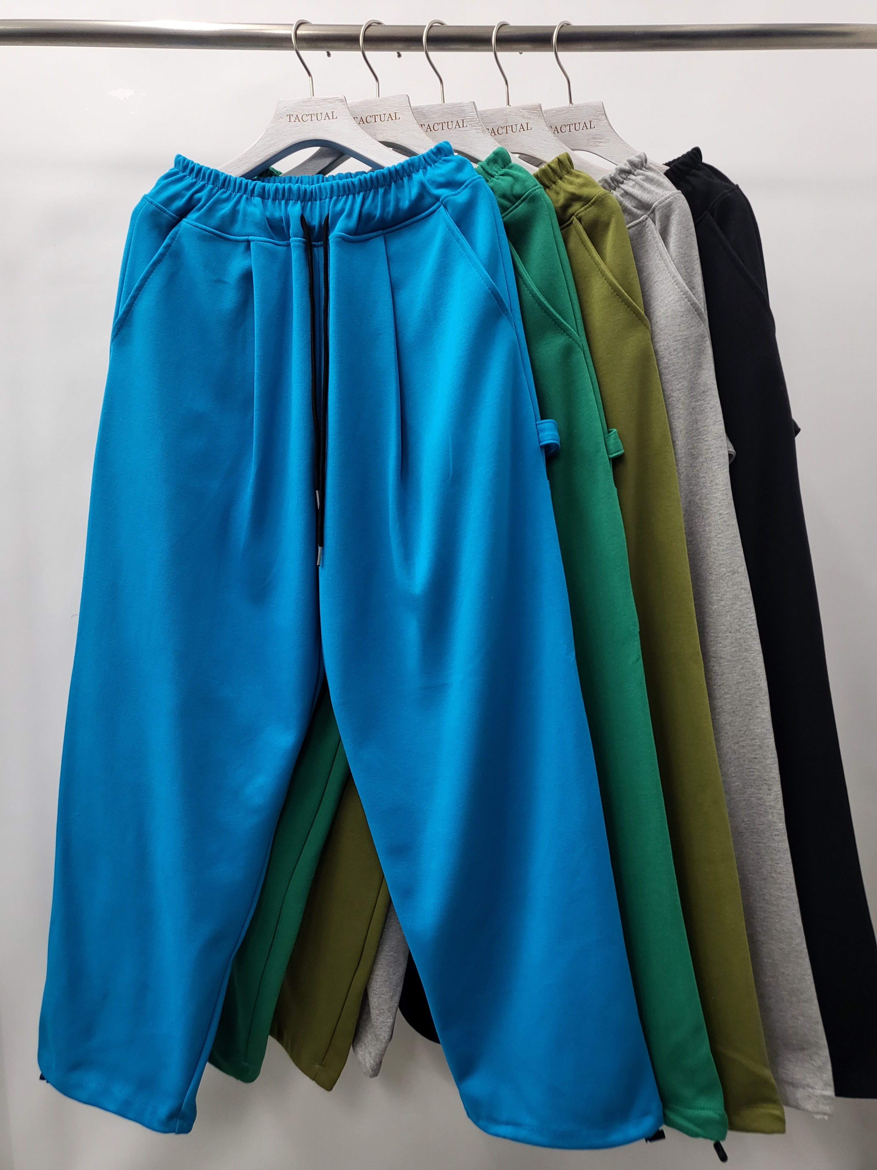 淨色可束腳棉質運動褲 P2689