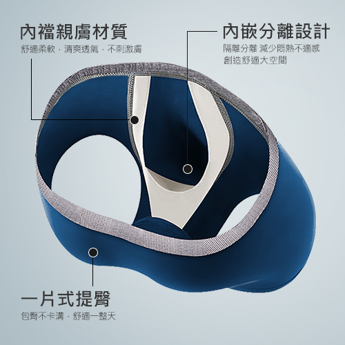 【HENIS】【六件組】一柱擎天隱形分離式四角褲