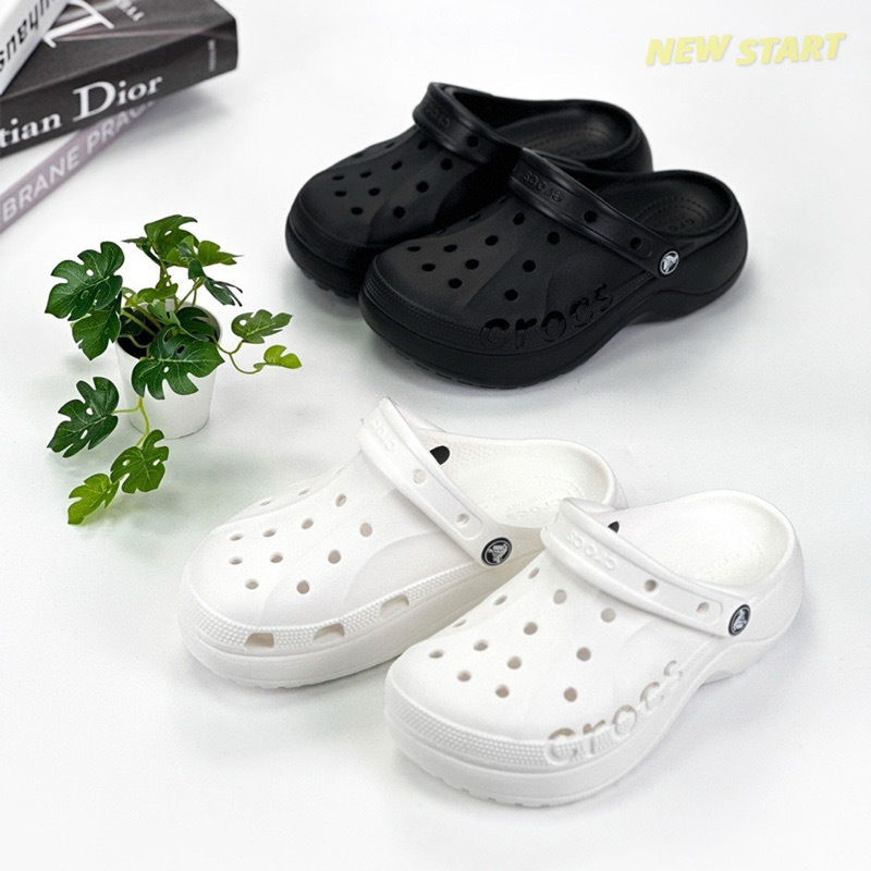 Crocs Baya 厚底 增高 雲朵洞洞鞋 防水 拖鞋