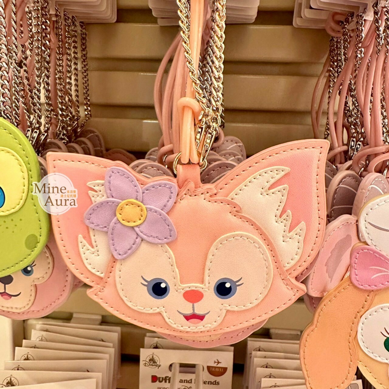 玲娜貝兒 Lina bell 大頭圖案 吊飾 行李吊牌 旅行用品 -香港迪士尼樂園