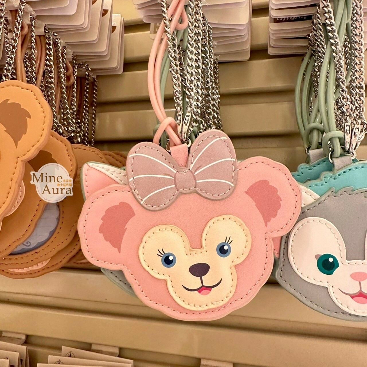 雪莉玫 ShellieMay 大頭圖案 吊飾 行李吊牌 旅行用品 -香港迪士尼樂園