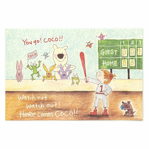 COCO醬_棒球 明信片 ｜日本Greeting Life