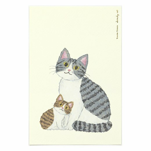 米津祐介_親子貓 明信片 ｜日本Greeting Life