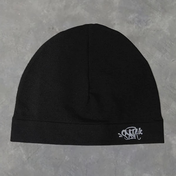 Central Cee Syna World Syna Skull 針織帽短毛帽慢跑帽騎行帽黑藍