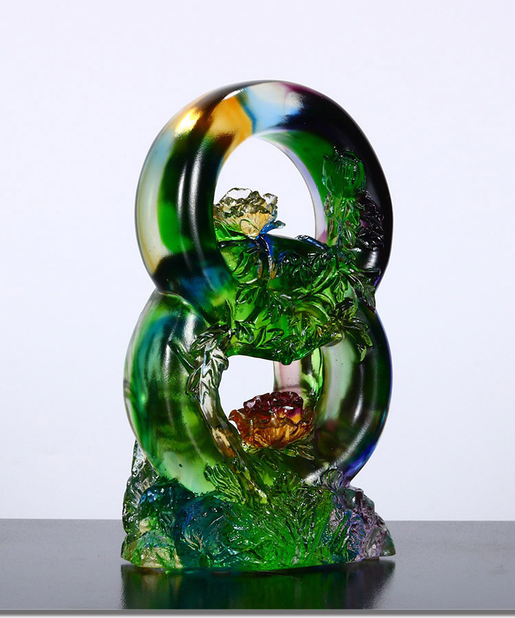 鹿港窯禮品館│居家開運琉璃珍藏-節節高‧節節發