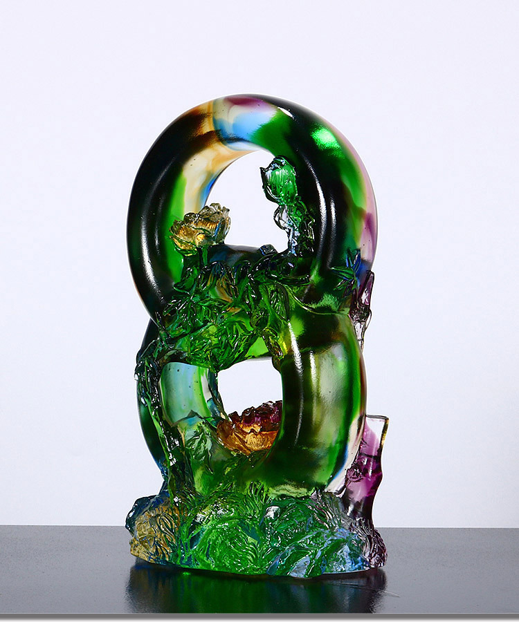 鹿港窯禮品館│居家開運琉璃珍藏-節節高‧節節發