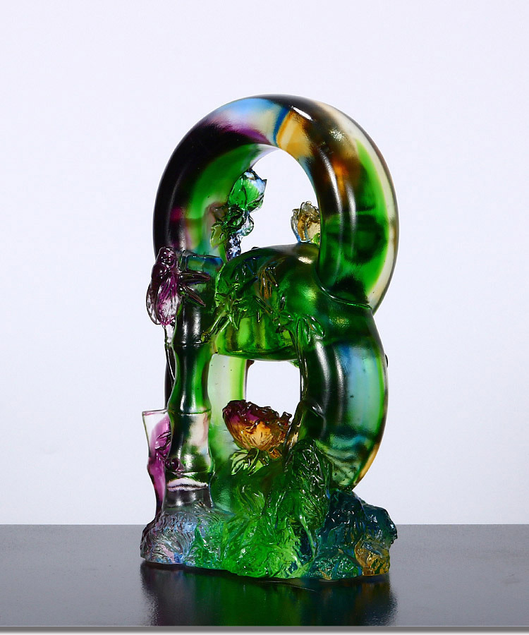 鹿港窯禮品館│居家開運琉璃珍藏-節節高‧節節發