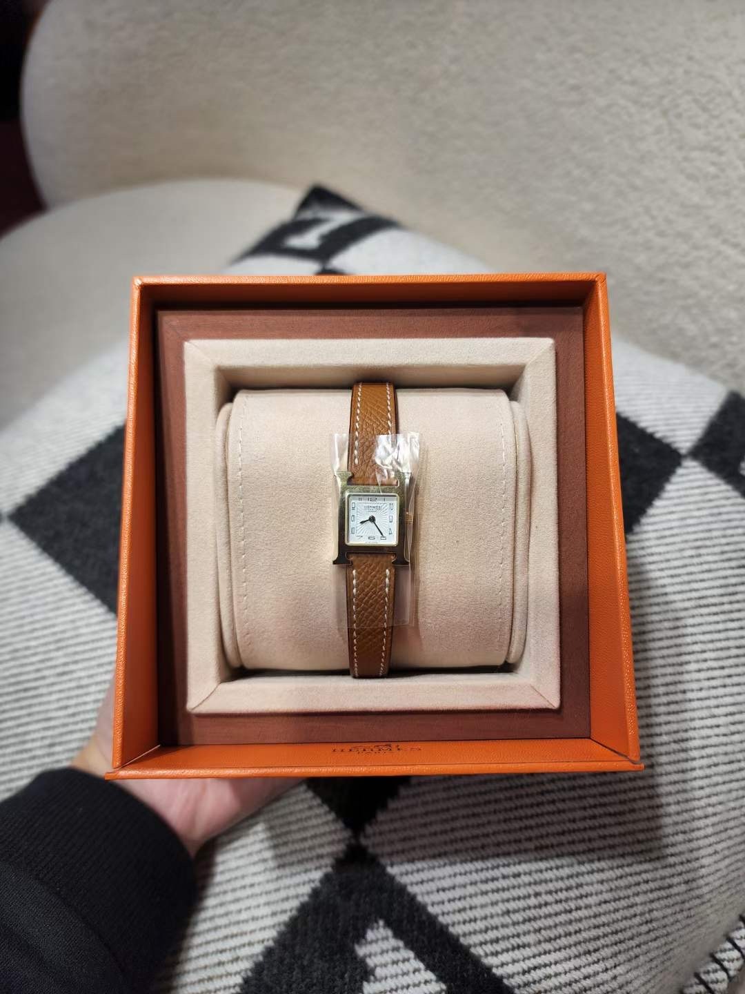 Hermes 21x21mm 金棕金扣 -M