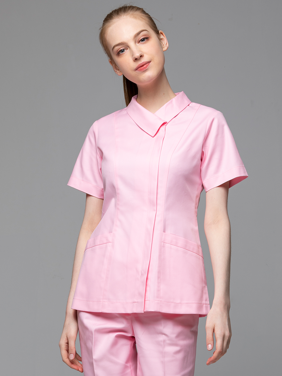【 B211-A0 】女護理上衣-B立挺布-寶寶粉