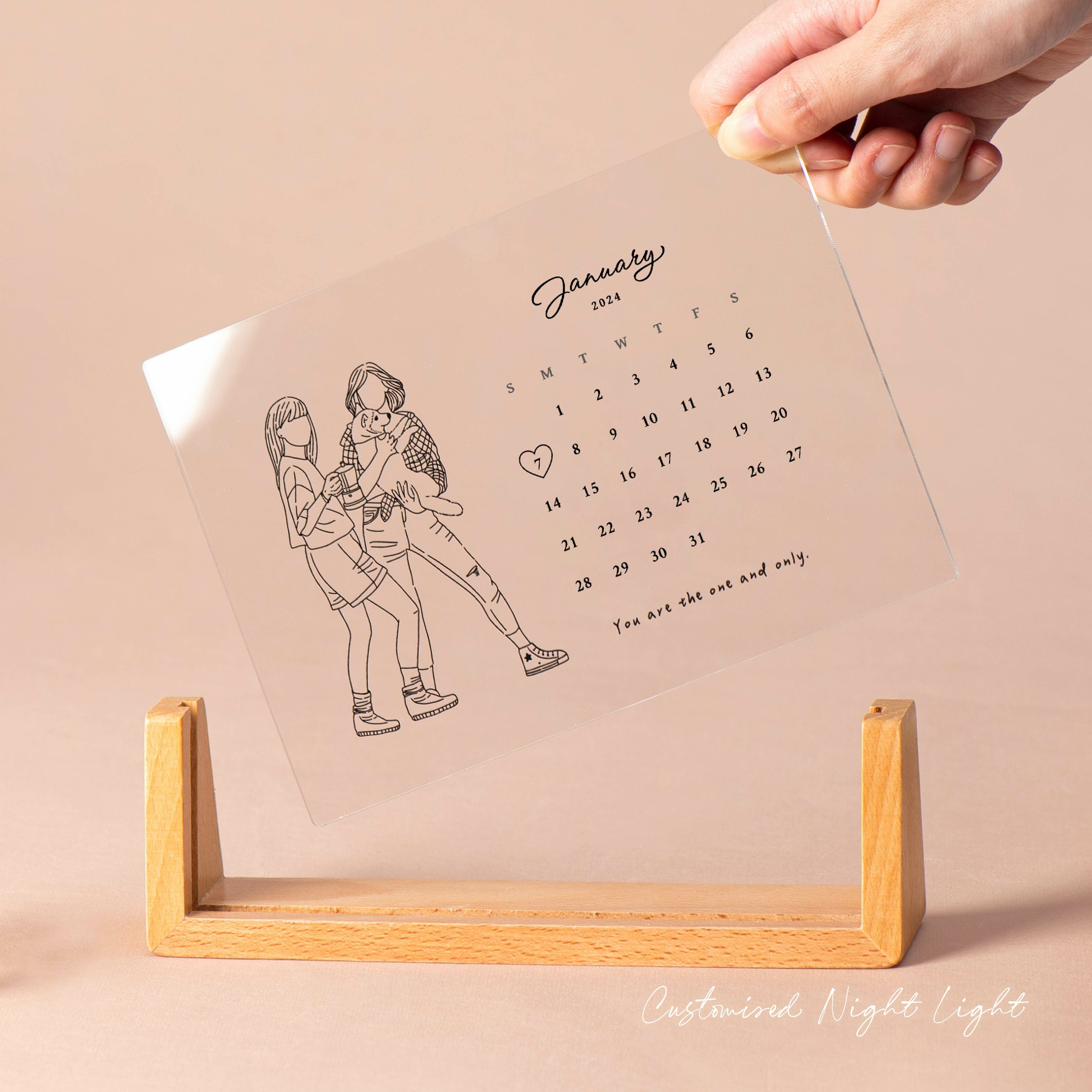 壓克力似顏繪桌曆-2