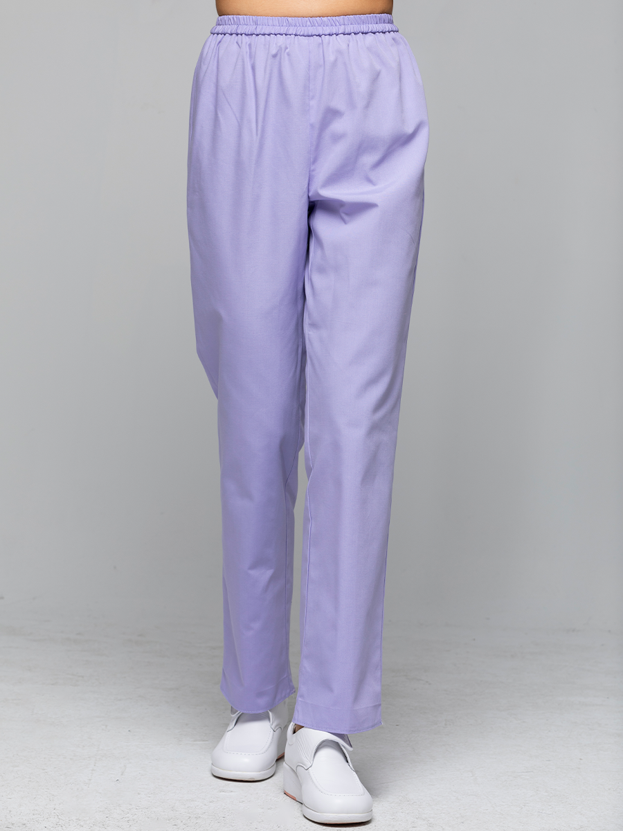 【 C904-C0 】女鬆緊長褲-C經典布-丁香紫