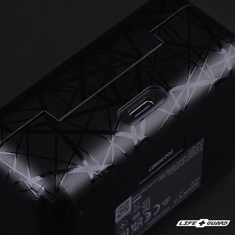 SONY ECM-W3 貼膜商品圖，LIFE+GUARD 專機專屬設計開版