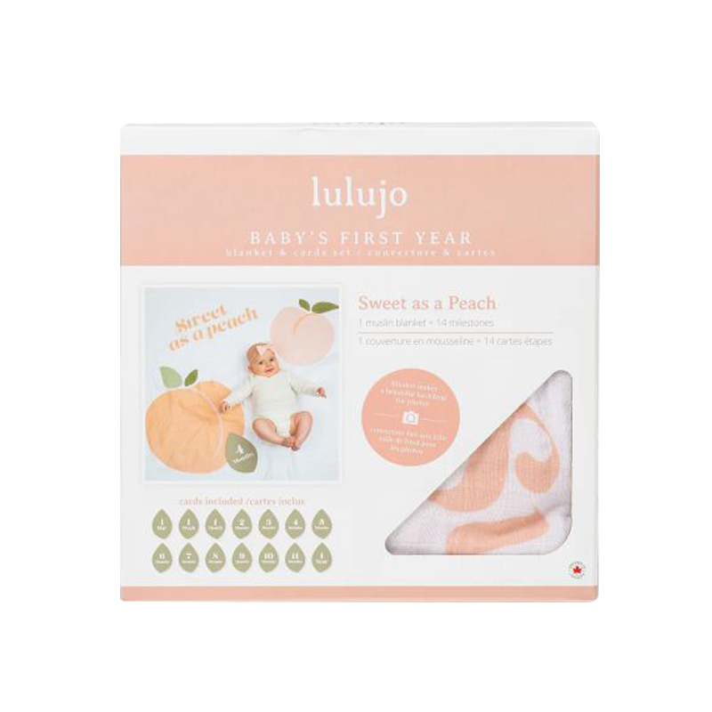 lulujo BABY'S FIRST YEAR包巾卡片禮盒組
