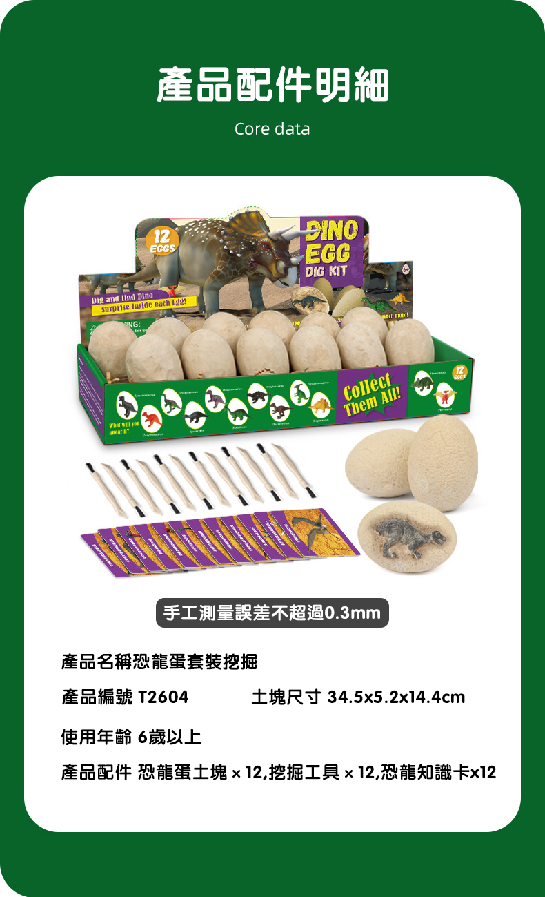 考古挖掘玩具 (12pcs) T2604