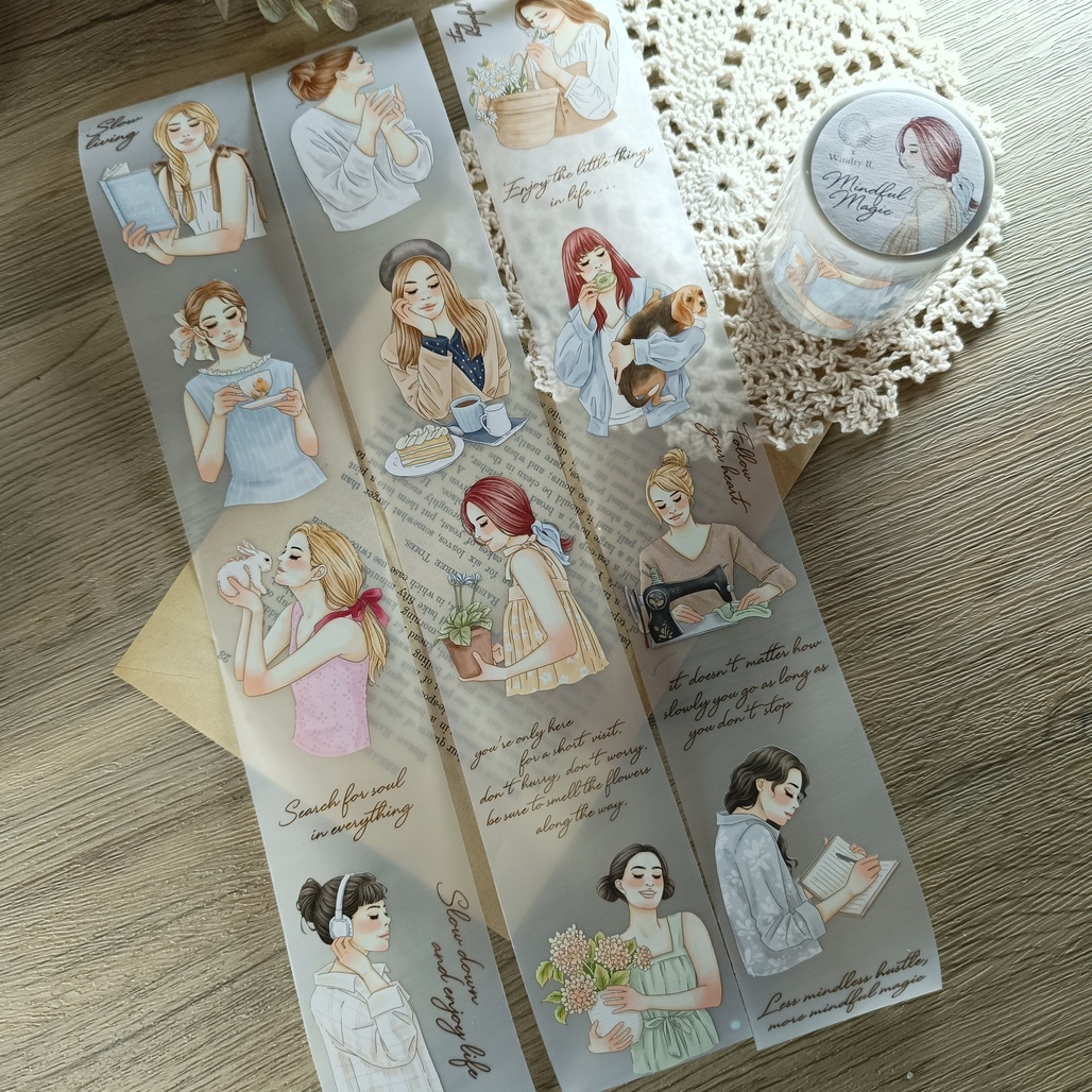 Journal pages x Windry．Mindful magic 5.5cmPET膠帶 <整捲/分裝>
