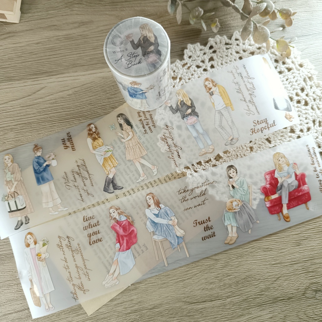 Journal pages x Windry．A step back 7.5cmPET膠帶 <整捲/分裝>