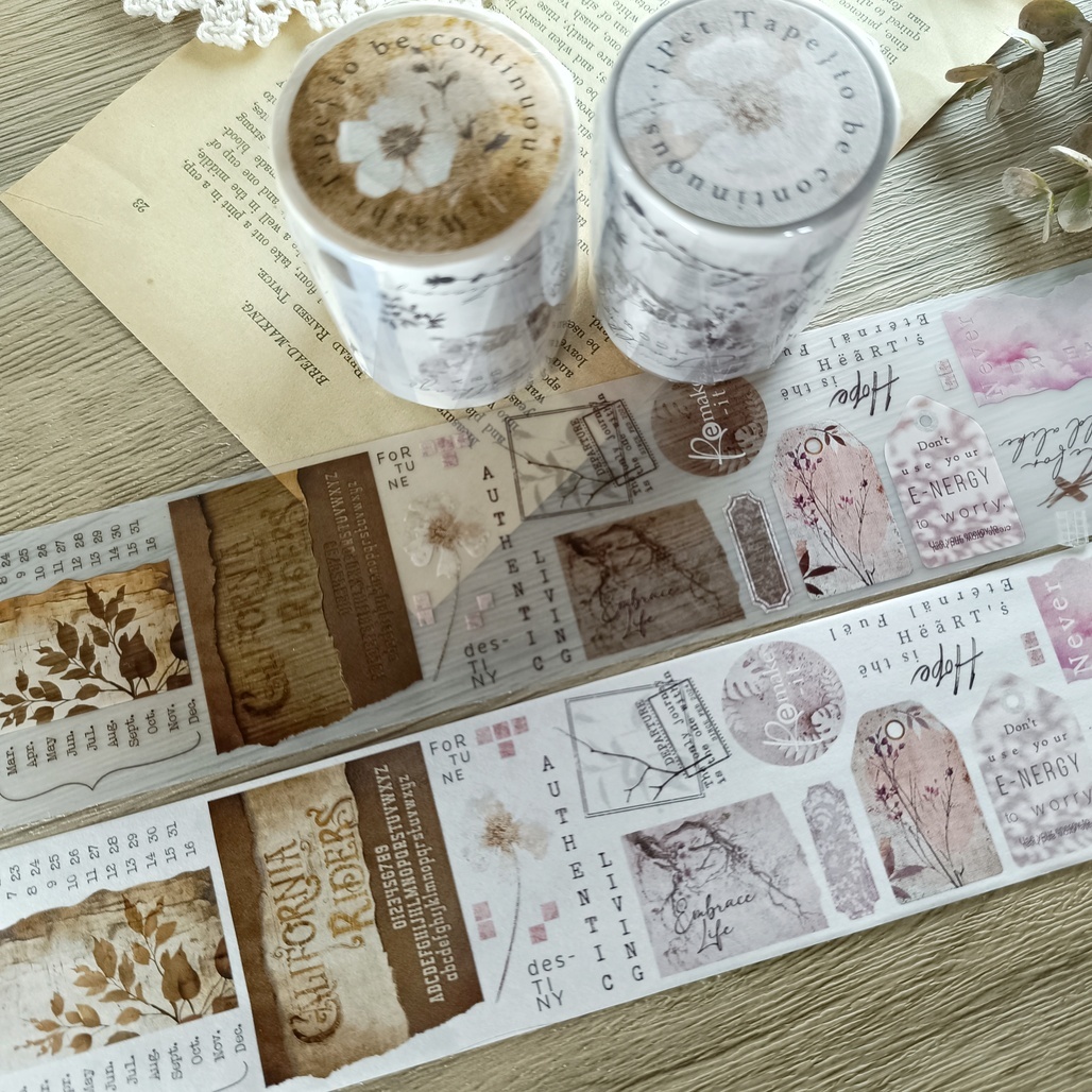 Journal Pages．To be continue 6cm霧面PET膠帶/和紙膠帶 <整捲/分裝>