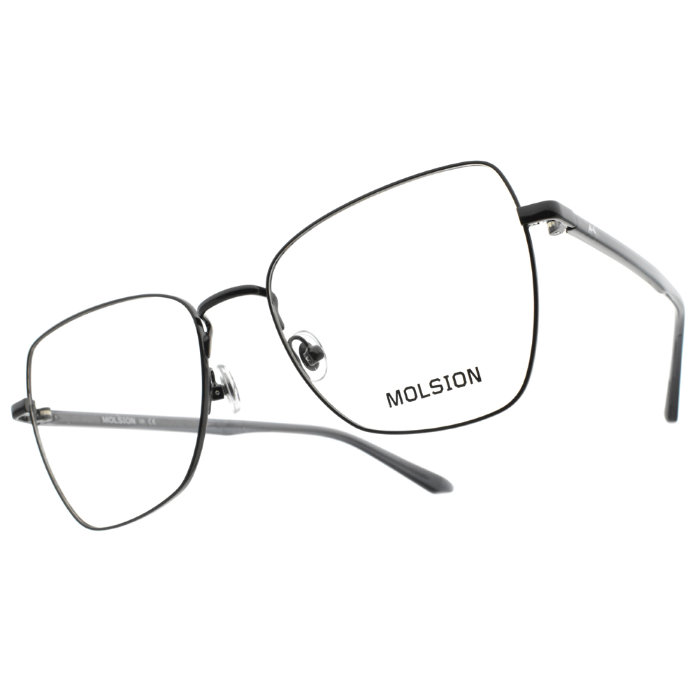 【MOLSION】MJ7079 (二色) 弧度多邊細框光學眼鏡