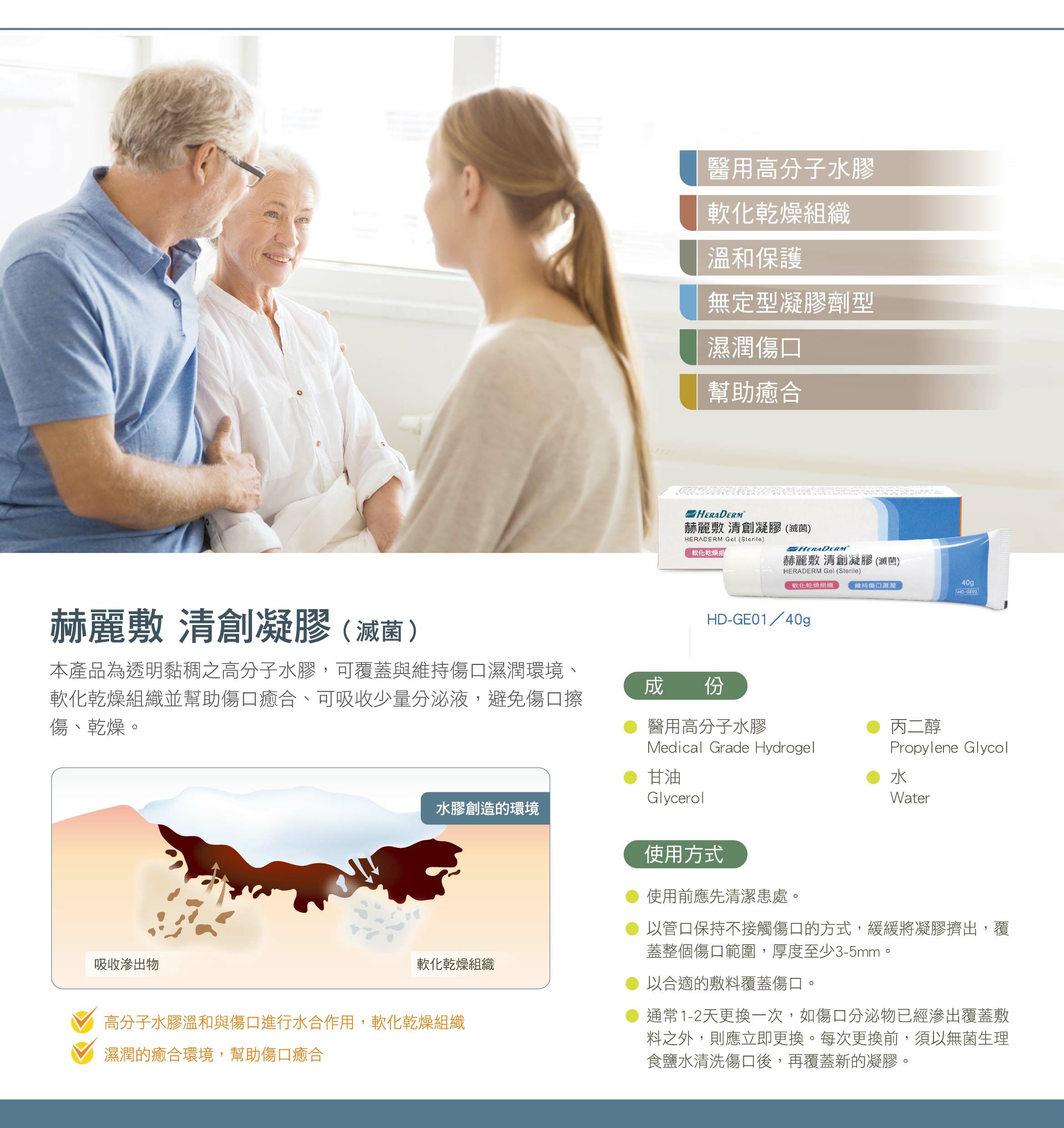 赫麗敷 清創凝膠(滅菌)  (HD-GE01)