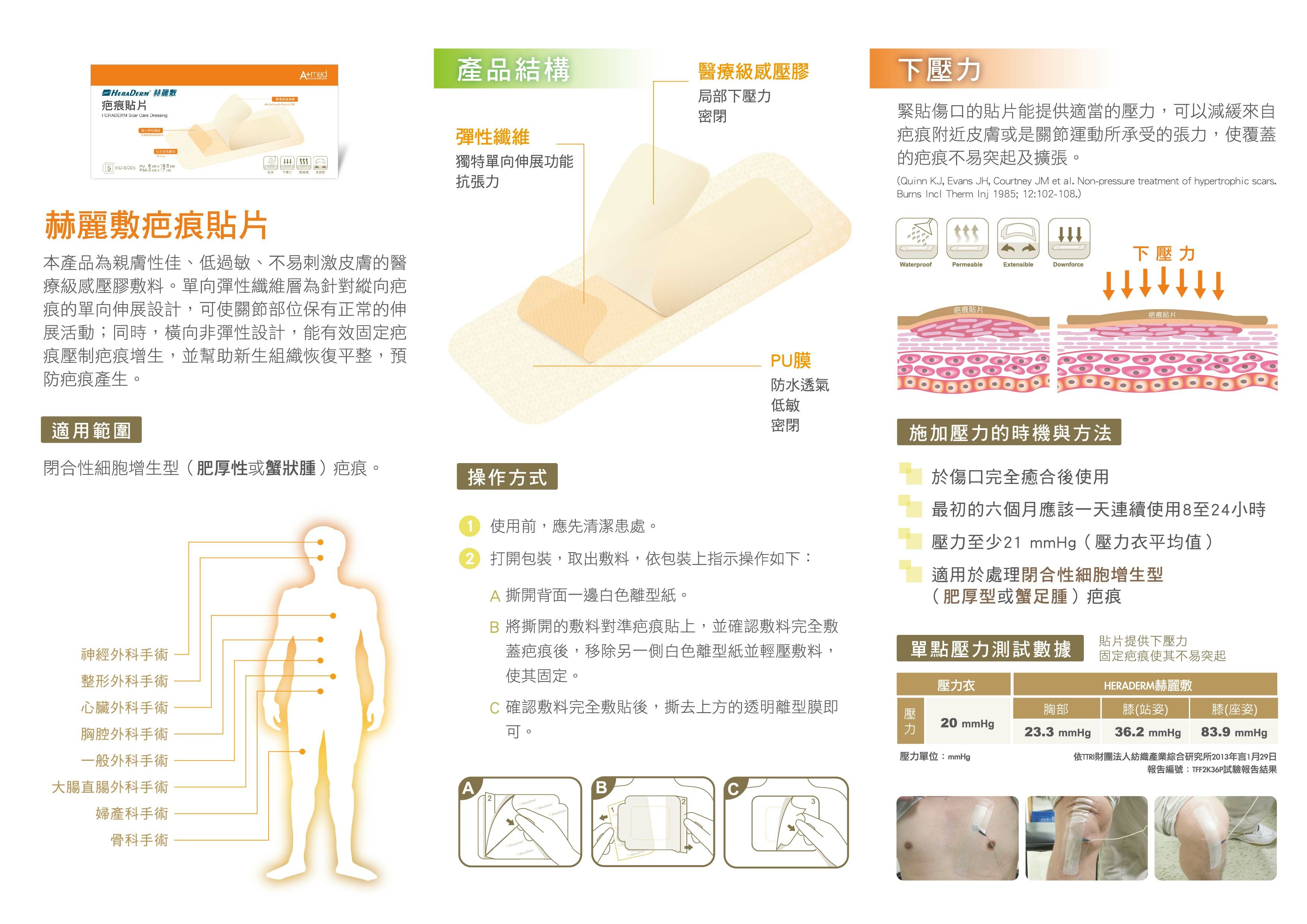 【3盒1組優惠組】赫麗敷疤痕貼片6X19.5cm HD-SC05 (每盒5片，3盒共15片)