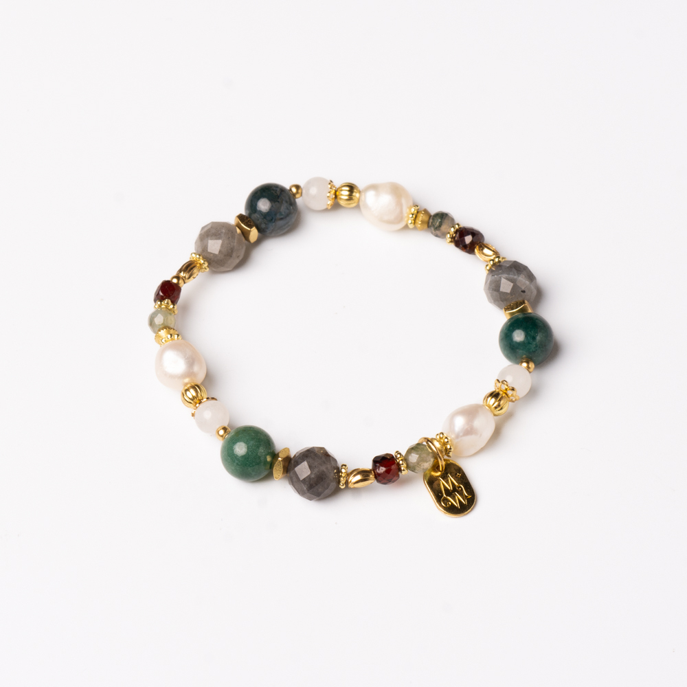 拾光漫步｜海藻玉珍珠手鍊 C1571