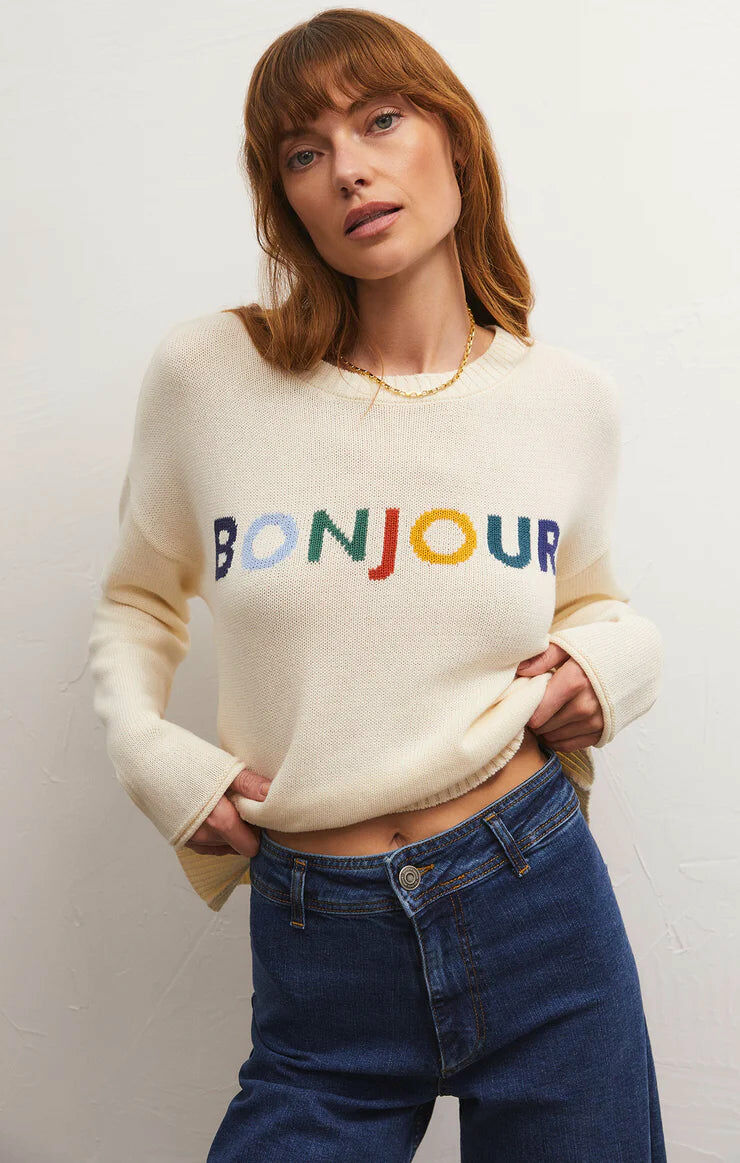 Sienna Bonjour Sweater 字母針織上衣