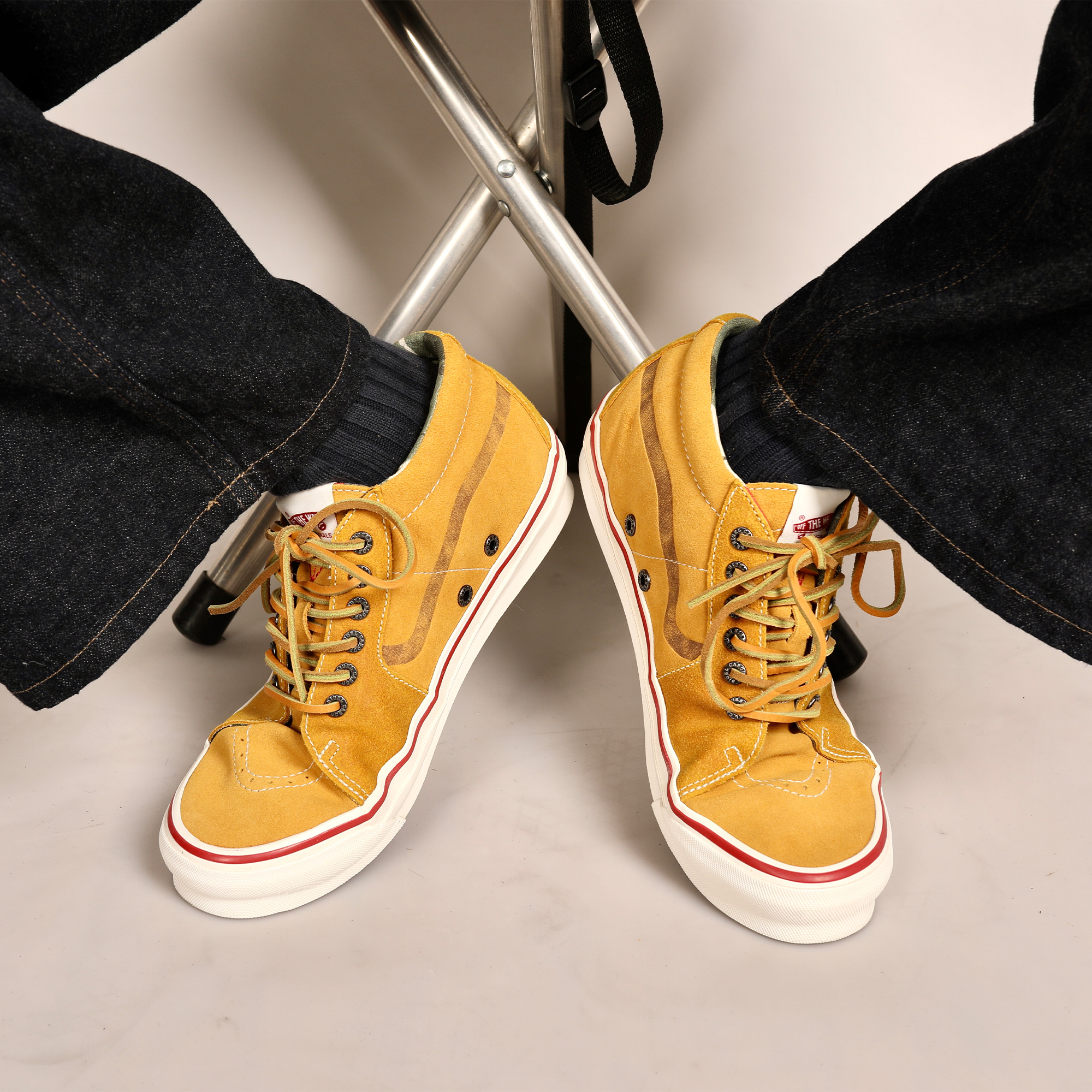Unisex Vans Vault × Nigel Cabourn SK8-Mid LX ヴァンズ Nigel Cabourn x Vault By Vans - OG SK8-Mid LX (Tan)