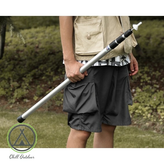 無段式調整 伸縮營柱－(3色)