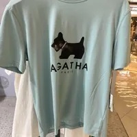 [S] HUB STUDIOAGATHA ISKIN BIG SCOTTY T-SHIRT,SKY, AGT927-117-SKY (SHS10)