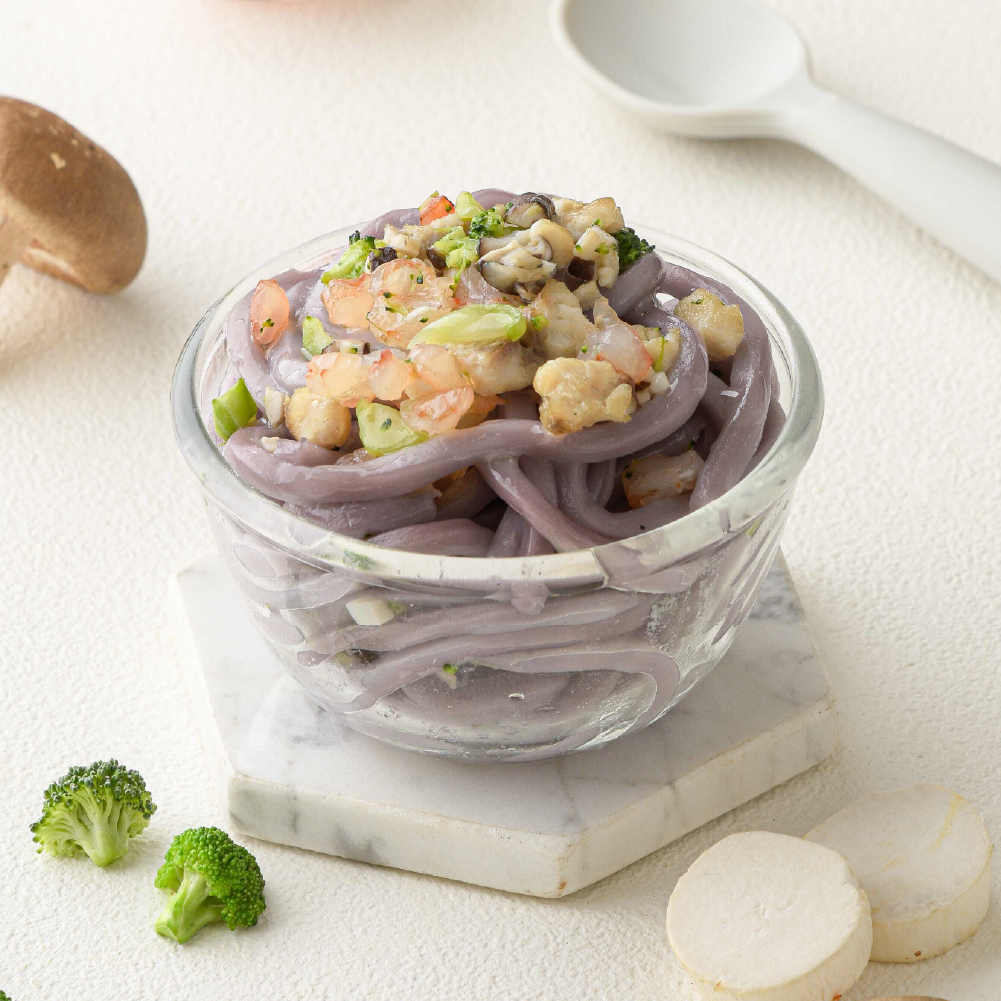 寶寶燉麵｜爽口海鮮｜低鈉寶寶料理盒｜烏龍麵系列｜單盒入｜適合1歲以上｜冷凍