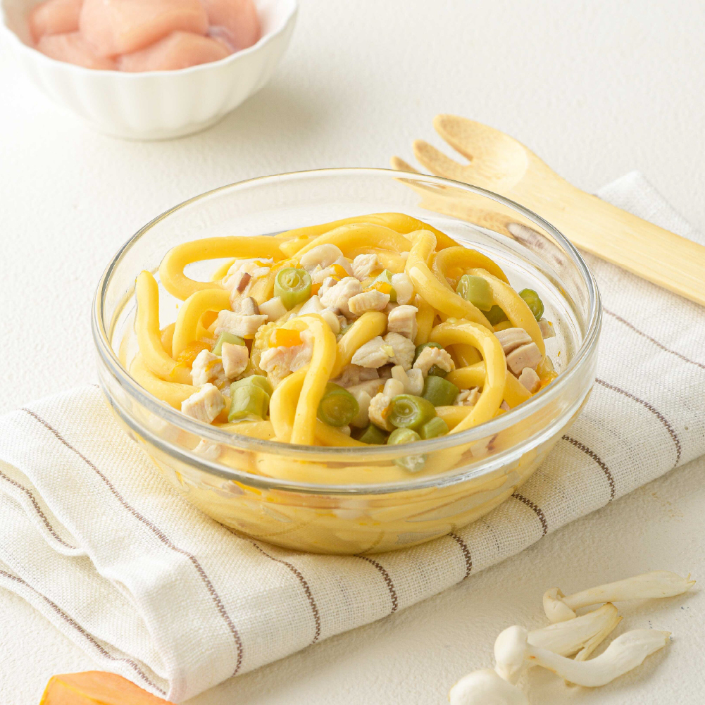 低鈉寶寶料理盒｜烏龍麵系列-雞肉好吃組｜濃郁南瓜雞2盒＋鮮雞蔬菜2盒｜寶寶燉麵｜適合1歲以｜冷凍