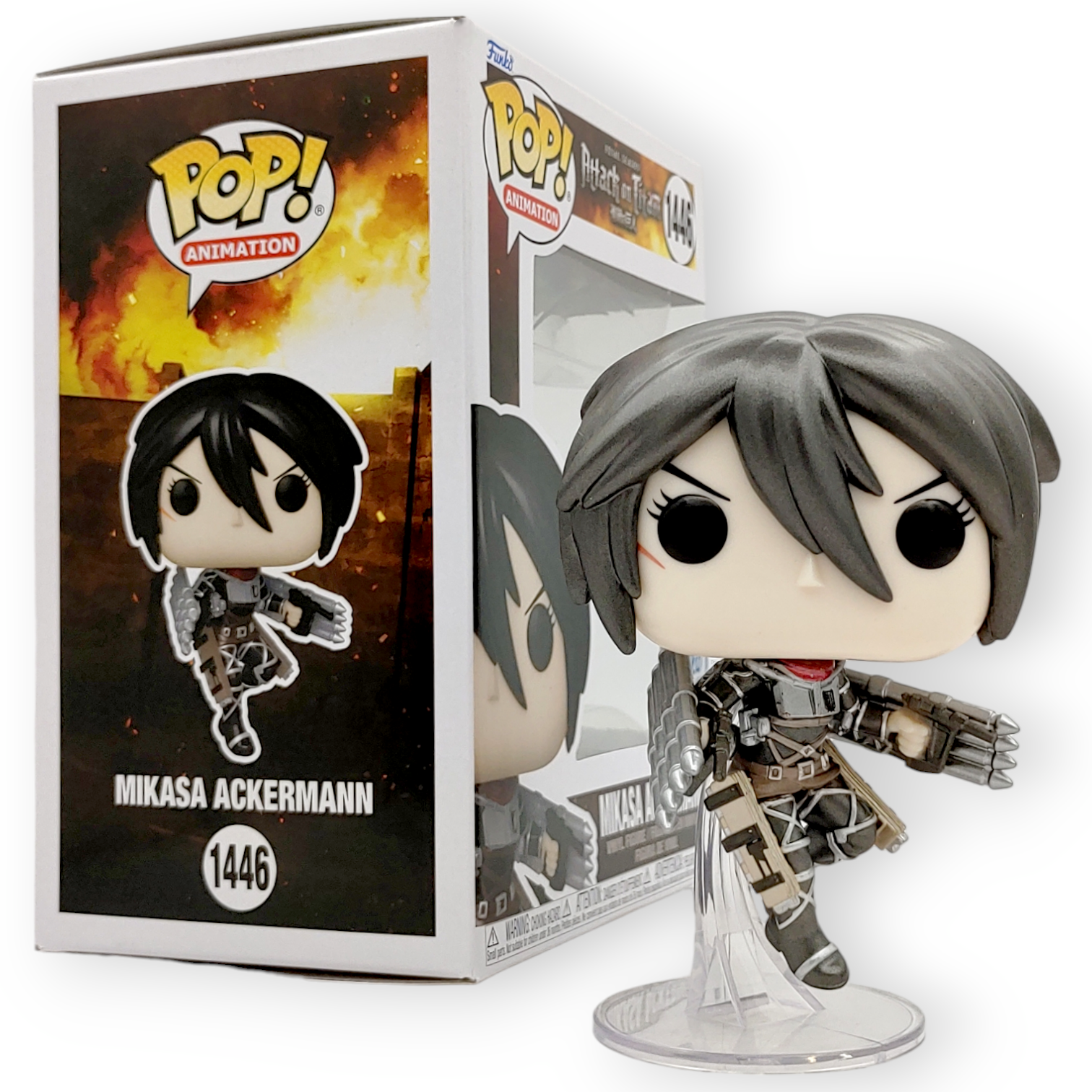 FUNKO POP <進擊之巨人>米卡莎_雷鎗(金屬色)-No.1446