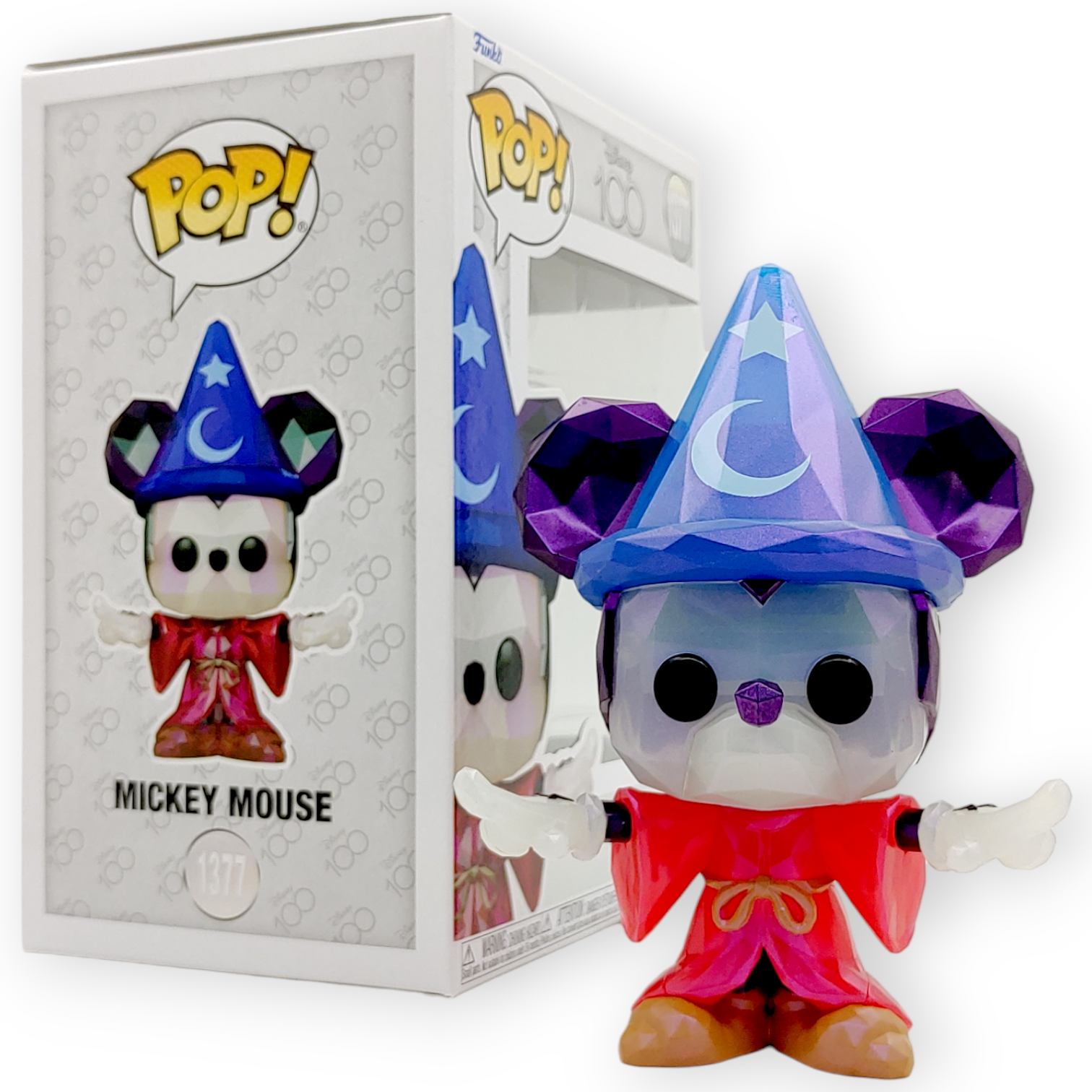 FUNKO POP<迪士尼100週年>[迪士尼幻想曲1940]魔法米奇(鑽石切割版)-No.1377