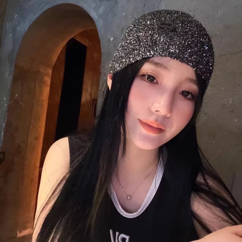 GD同款 小香閃閃針織帽