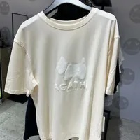 [S] HUB STUDIOAGATHA ISKIN BIG SCOTTY T-SHIRT,CREAM, AGT927-117-CREAM (SHS11)