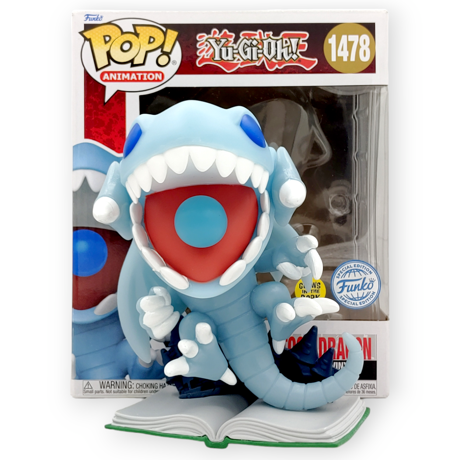 FUNKO POP <遊戲王>6吋卡通青眼白龍(夜光版)-No.1478