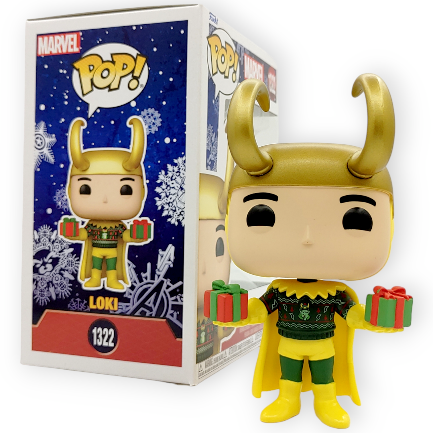 FUNKO POP<MARVEL>洛基_聖誕版(金屬色)-NO.1322