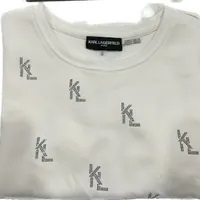 [S] KARL LAGERFELD KL SPARKLE TOP,SOFT WHITE, L3HH7886-SW9 (SKL888)