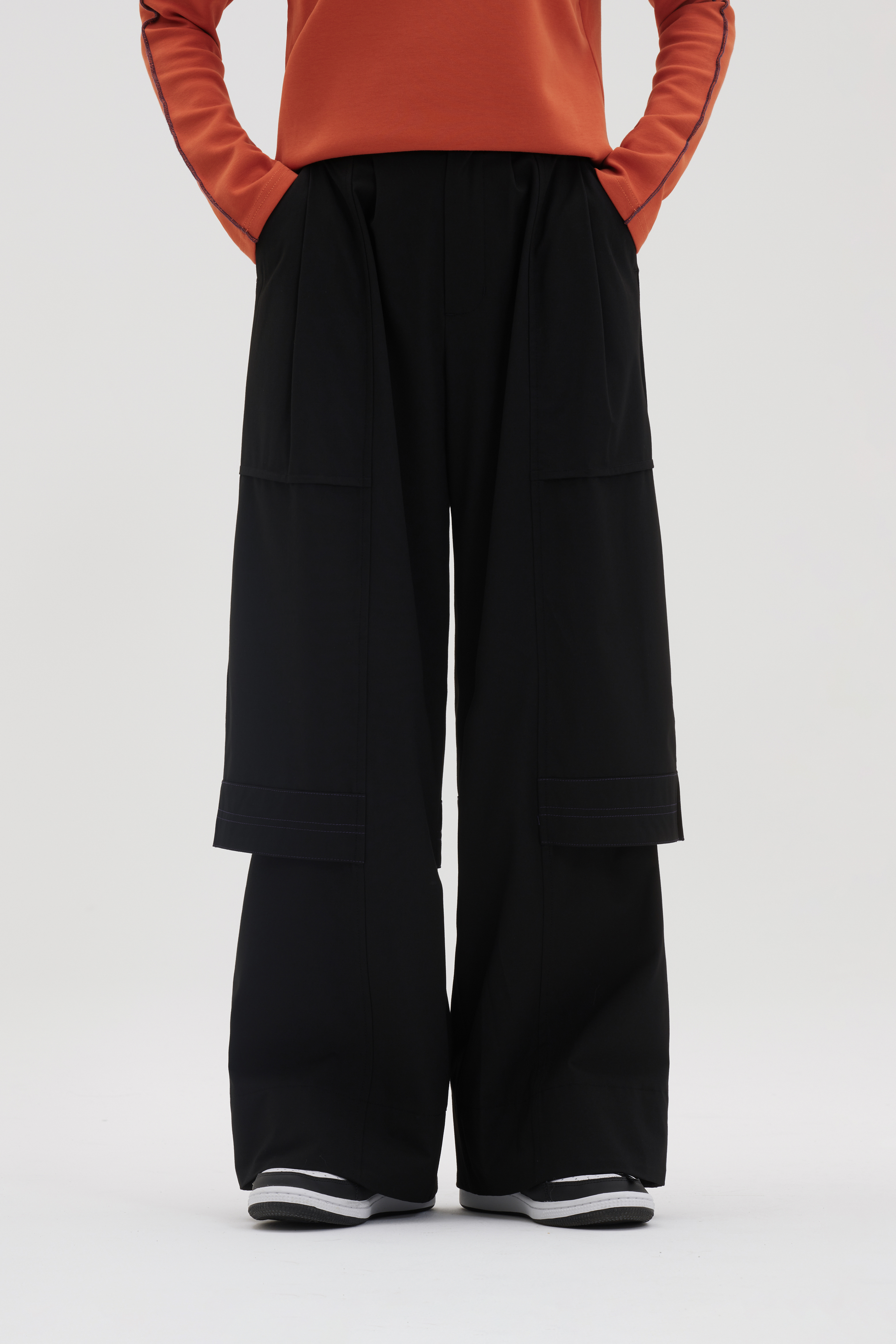 Double-Layer Trousers | Black