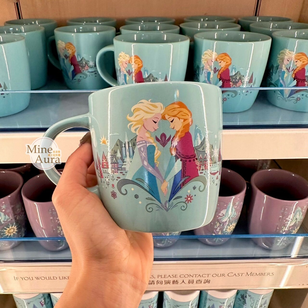 World of Frozen 限定 艾莎 Elsa 安娜 Anna 圖案 陶瓷 馬克杯 水杯 冰雪奇緣 Frozen -香港迪士尼樂園