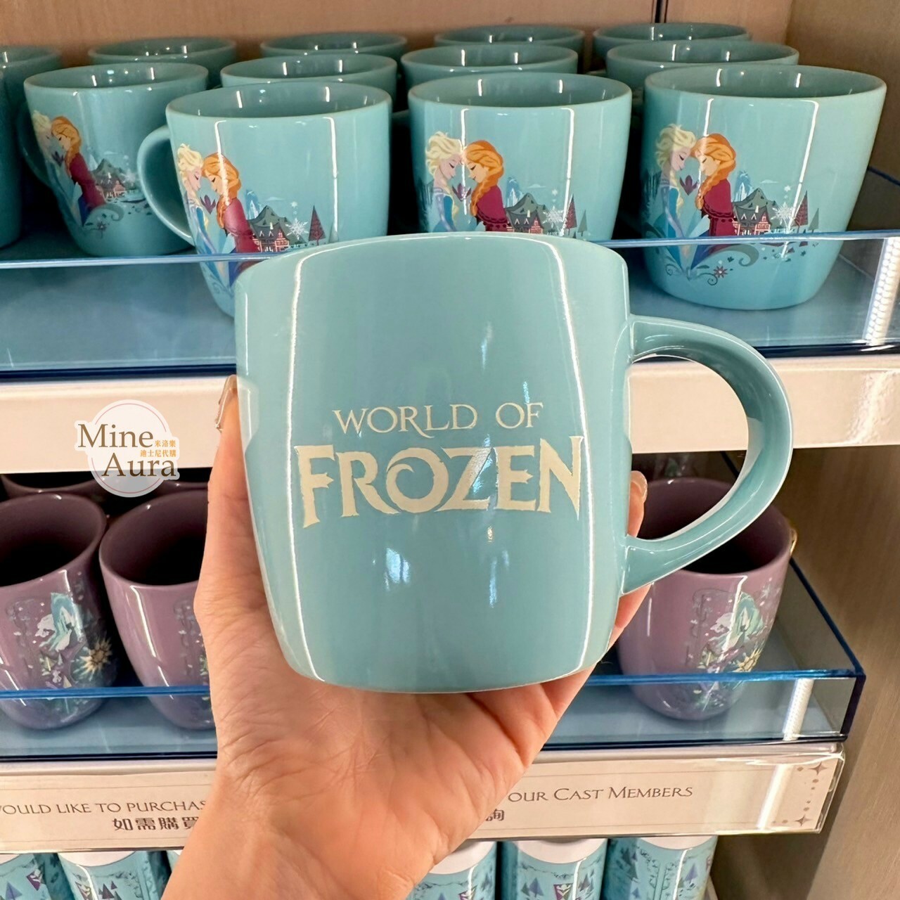 World of Frozen 限定 艾莎 Elsa 安娜 Anna 圖案 陶瓷 馬克杯 水杯 冰雪奇緣 Frozen -香港迪士尼樂園