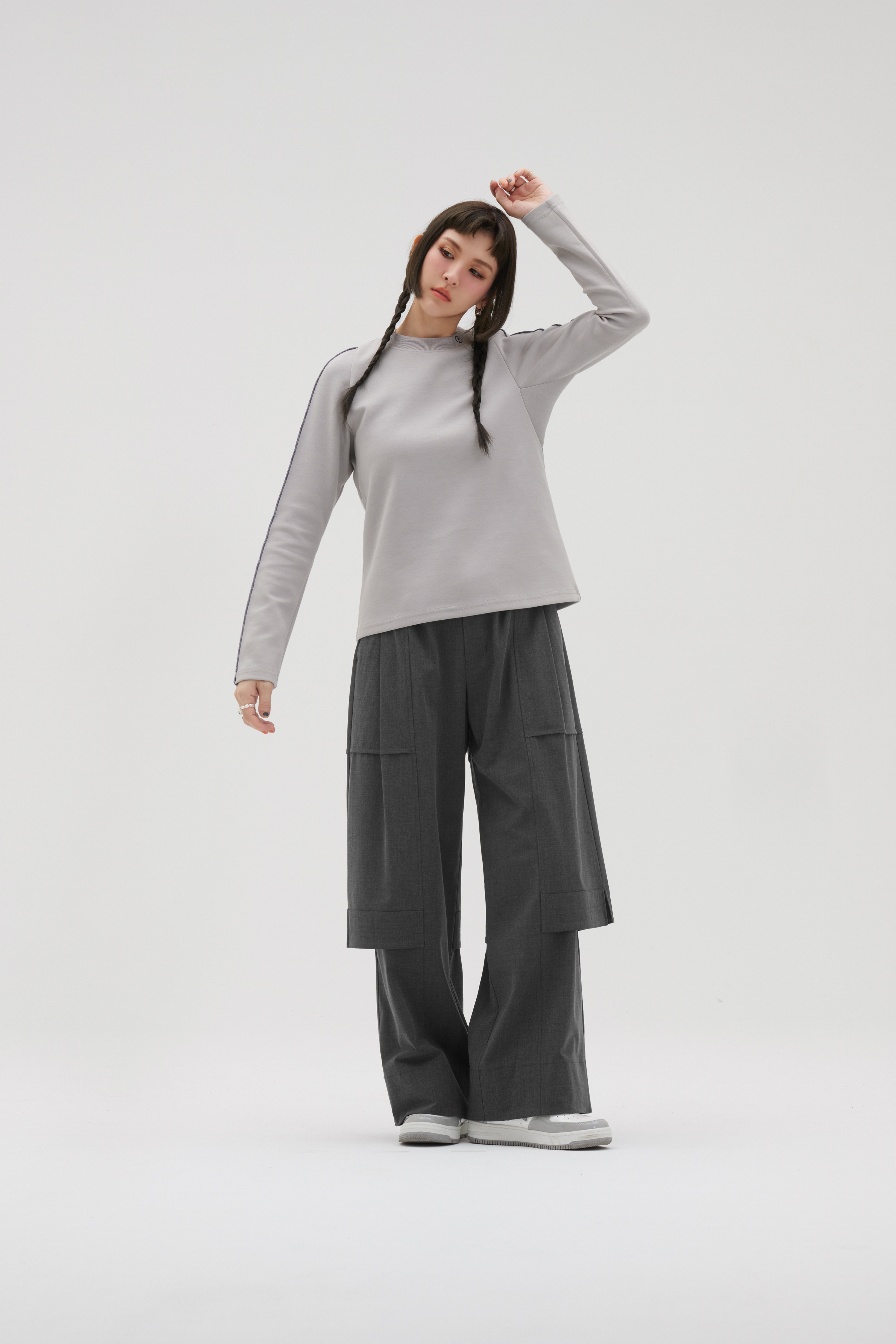Double-Layer Trousers | Dark Gray