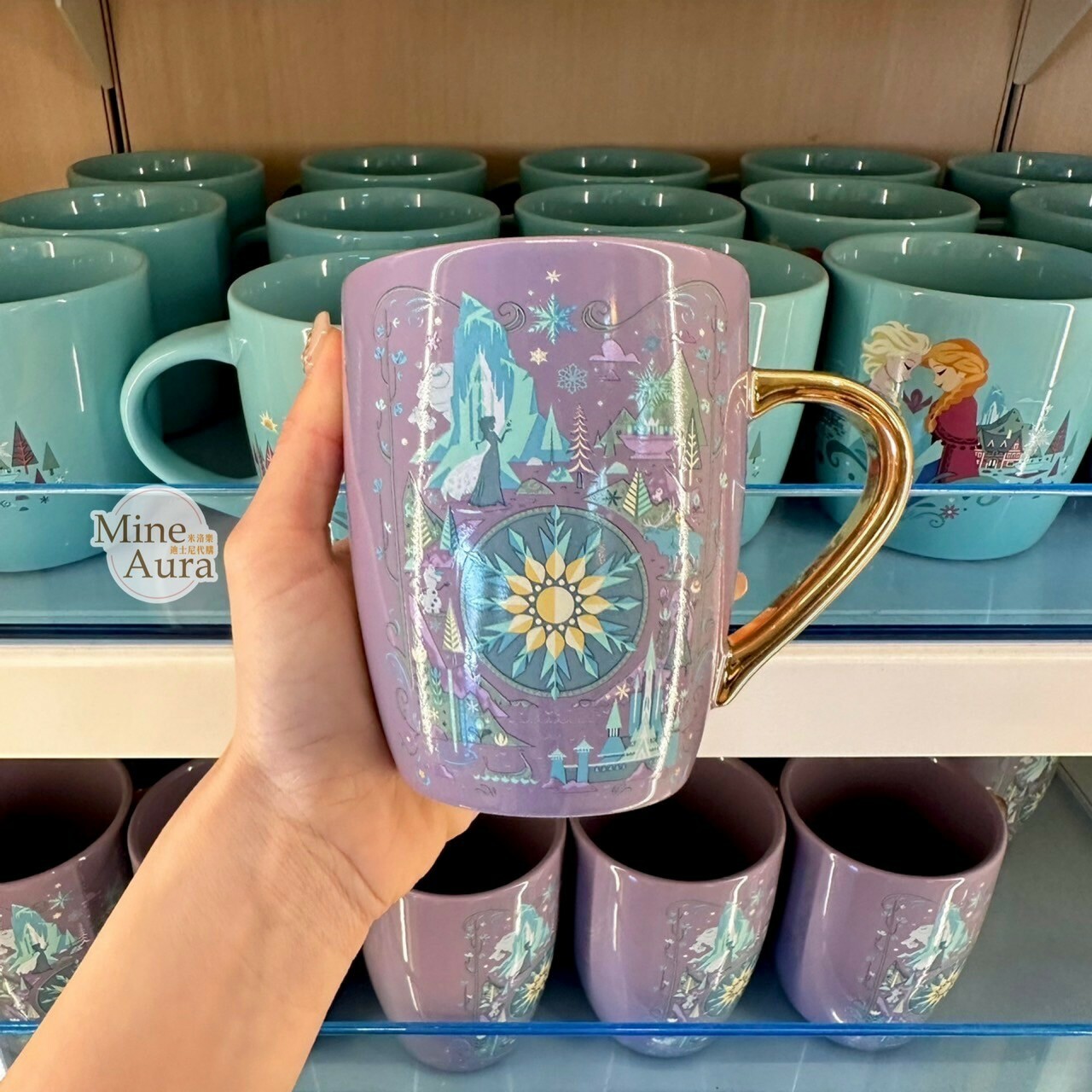 World of Frozen 限定 艾倫戴爾王國 雪花圖案 陶瓷 馬克杯 水杯 冰雪奇緣 Frozen -香港迪士尼樂園
