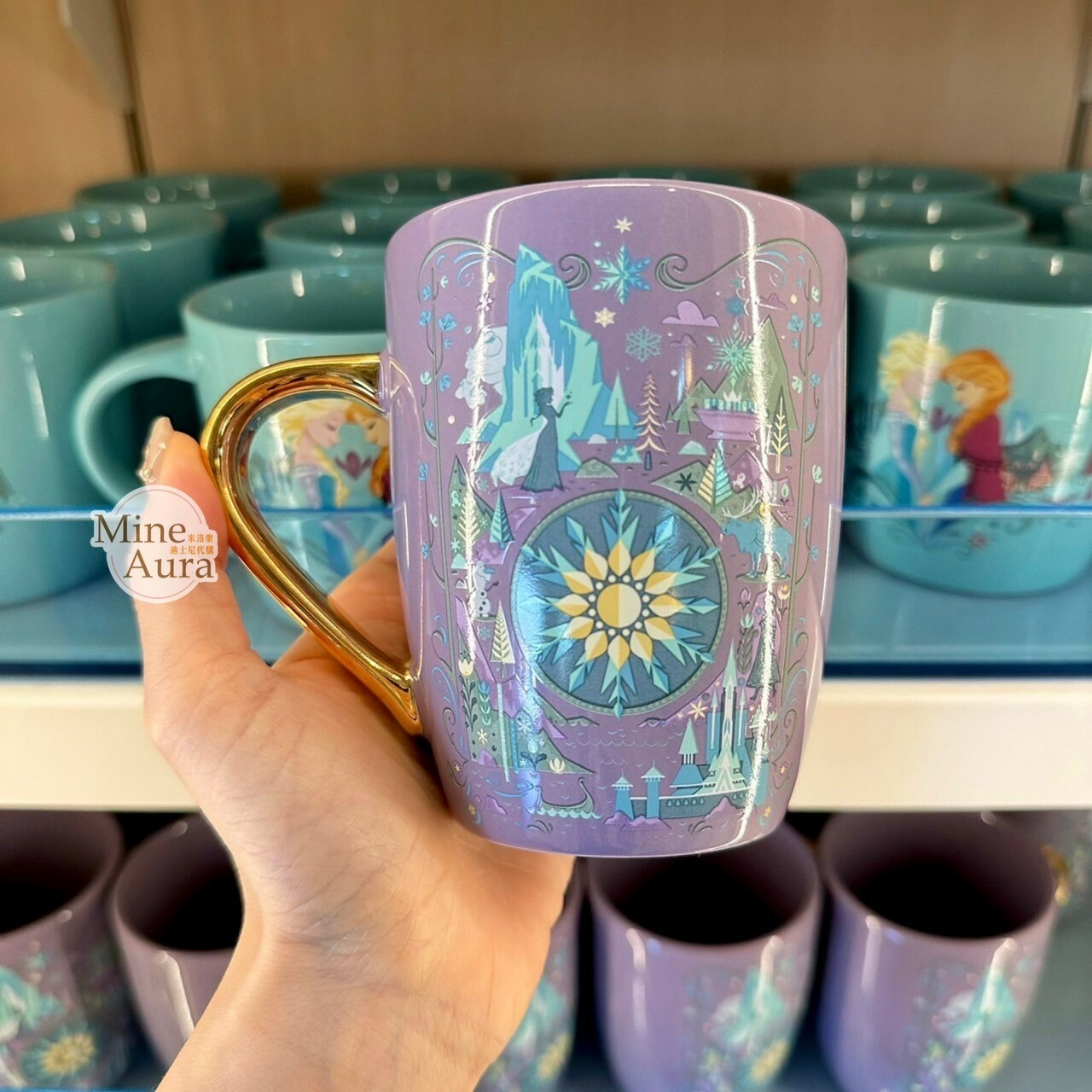 World of Frozen 限定 艾倫戴爾王國 雪花圖案 陶瓷 馬克杯 水杯 冰雪奇緣 Frozen -香港迪士尼樂園